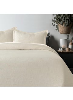 Holy Grail Homes Holy Grail Homes Gardenia Waffle Bedspread Milk White Waffle Weave 100 Organic Cotton Soft Lightweight All Seasons Textured Bedding for Cozy Comfort Air Circulation Machine Washable 