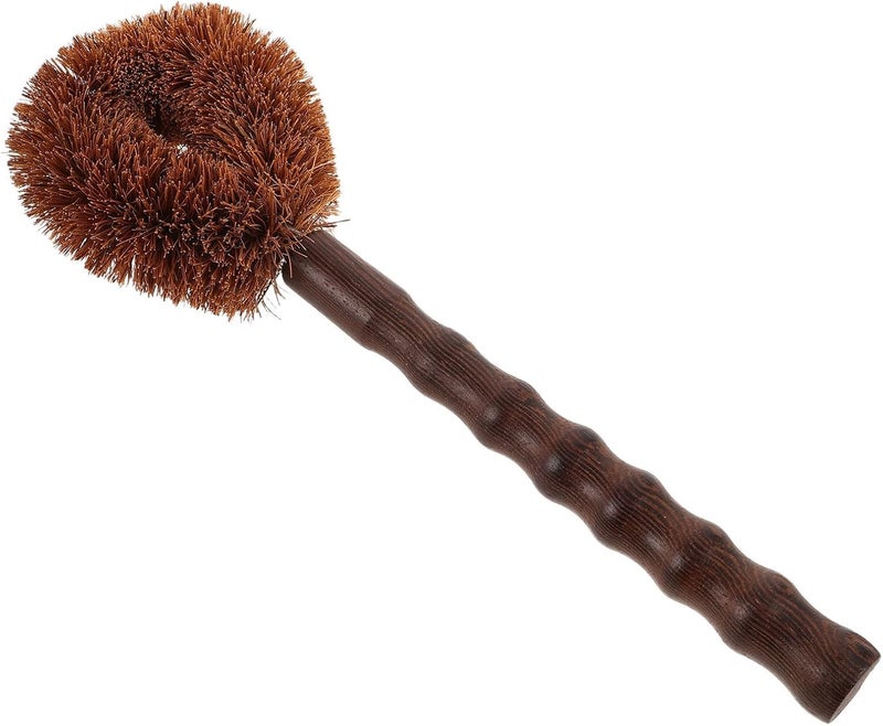 Garneck Wooden Dish Brush Thickened Kitchen Scrub Brush with Stiff Bristles for Pot Pan Cleaning Sturdy Wood Handle Kitchen Washing up Tool for Cast Iron Skillet and Sink Cleaning - Image 1