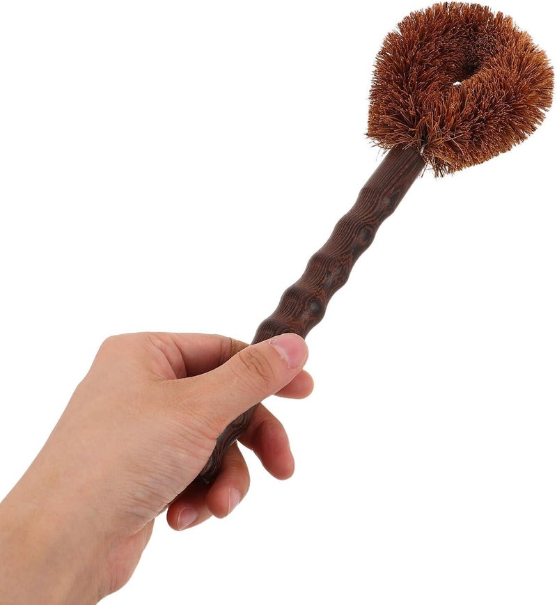 Garneck Wooden Dish Brush Thickened Kitchen Scrub Brush with Stiff Bristles for Pot Pan Cleaning Sturdy Wood Handle Kitchen Washing up Tool for Cast Iron Skillet and Sink Cleaning - Image 4
