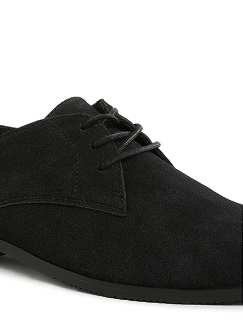 لندن راج أحذية ديربي رجالية كلاسيكية من لندن راغ باللون الأسود - Image 5