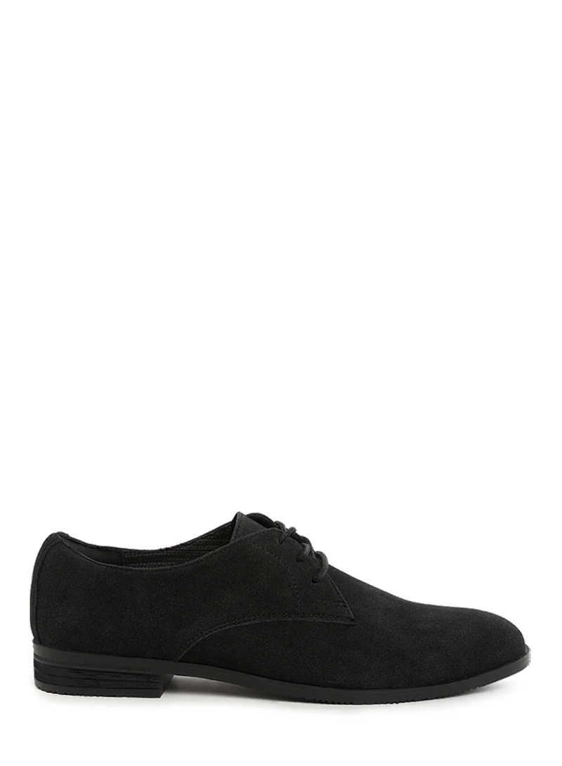 London Rag Classic Men's Derby Shoes in Black