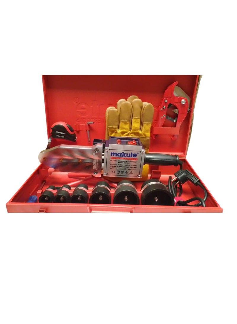 makute 2000W Plastic welding machine set with Adjustable Temperature, 20-63mm Mould Size, 0-300°C Temperature Range Two-Color Indicator Rapid Heating (PW001) - Image 3