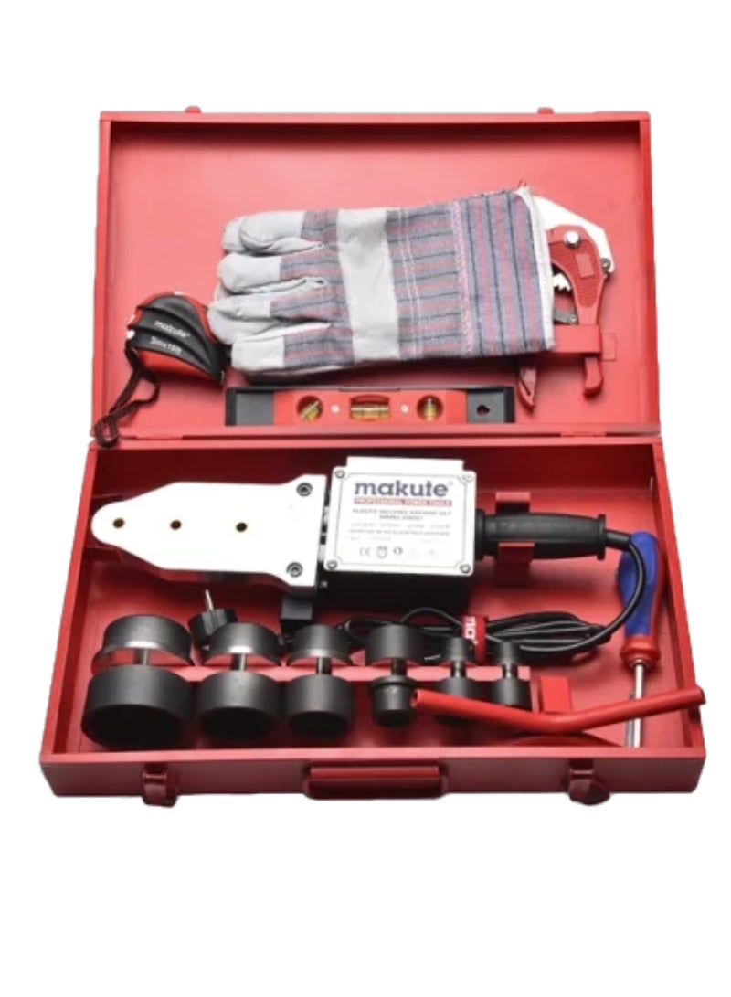 makute 2000W Plastic welding machine set with Adjustable Temperature, 20-63mm Mould Size, 0-300°C Temperature Range Two-Color Indicator Rapid Heating (PW001) - Image 2