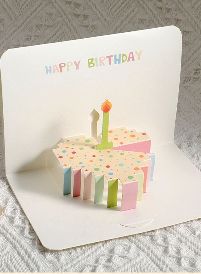 6PCS 3D Greeting Card with Envelope Happy Birthday Card DIY Blessing Card - Image 3