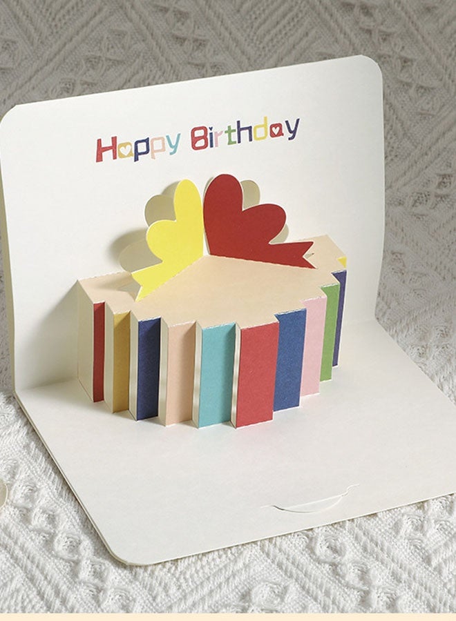 6PCS 3D Greeting Card with Envelope Happy Birthday Card DIY Blessing Card - Image 4