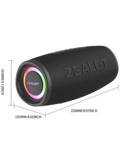 Zealot ZEALOT S56 40W Bluetooth Speakers, Outdoor Portable Subwoofer, EQ Mode Wireless Speaker, Dual Pairing, Waterproof IPX5 8000mAh Battery, 24 Hours Playtime Loud Stereo, Booming Bass For Outdoor/Home/Car  - Image 2