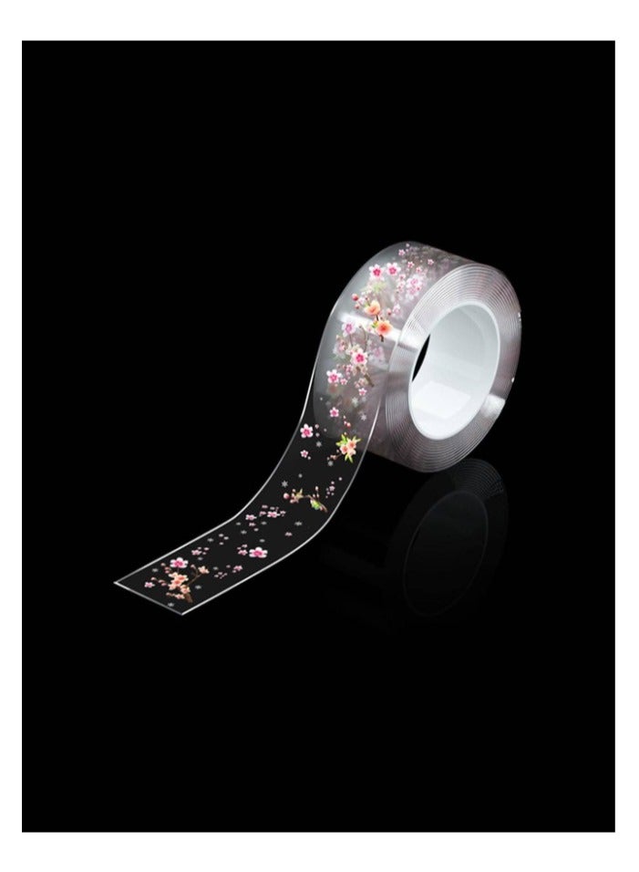 KHAJUL Waterproof Adhesive Sealing Tape, Plastic Floral Pattern Strip, Heat Resistant and Mold Proof, Kitchen and Bathroom Decoration and Protection (3 Meters) - Image 2