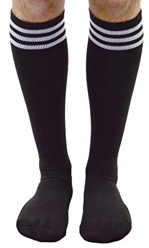Mato & Hash Official Soccer Referee Sock - Adult Black/White CA7400 - Image 3