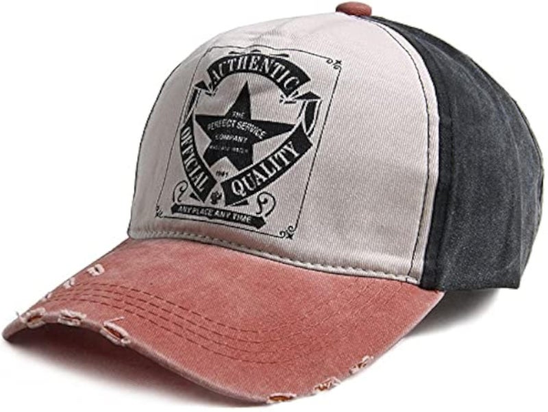 Star Cap (Light Orange and Dark Grey)