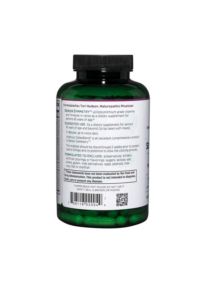 Vitanica Senior Symmetry 65 Years And Up Multivitamins And Minerals Vegan 180 Capsules  - Image 4
