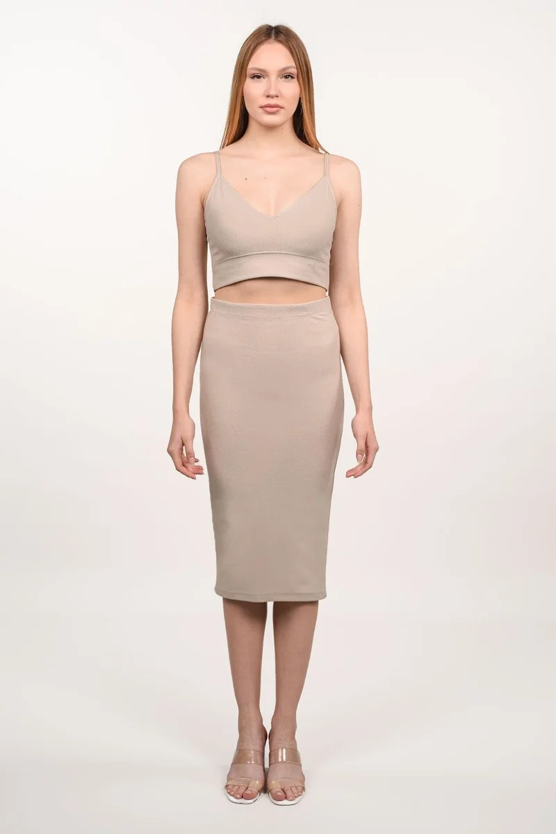 Alexander Gardi Corduroy Pencil Skirt (B21-40800)
