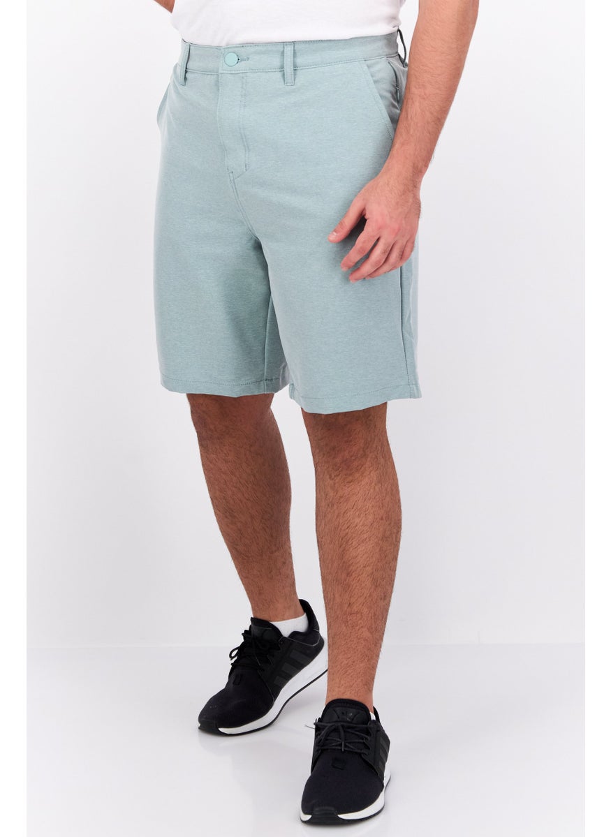 Men Heather Stretchable Chino Shorts, Green Heather - pzsku/Z7AB9BA87A556DD02B58BZ/45/_/1737642925/abd525c3-da33-4c90-8dd0-b446896f61f5