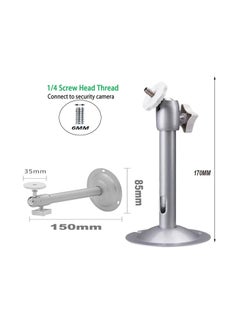 Generic 4-Pack Aluminum Alloy Wall Mount for CCTV Bullet Cameras and IP Cameras, Indoor/Outdoor Ceiling Bracket for Secure Installation  - Image 5