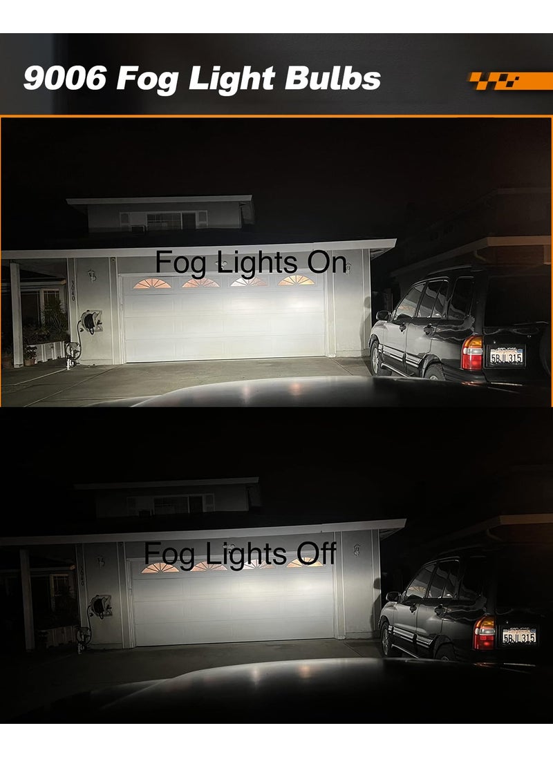 SEALIGHT SEALIGHT 9006 Fog Lights LED Bulb, 9006 Hb4 LED Fog Light Bulbs 1:1 Size 9006 Bulb Plug And Play, 6000k Xenon White Light Pattern, Pack of 2  - Image 4
