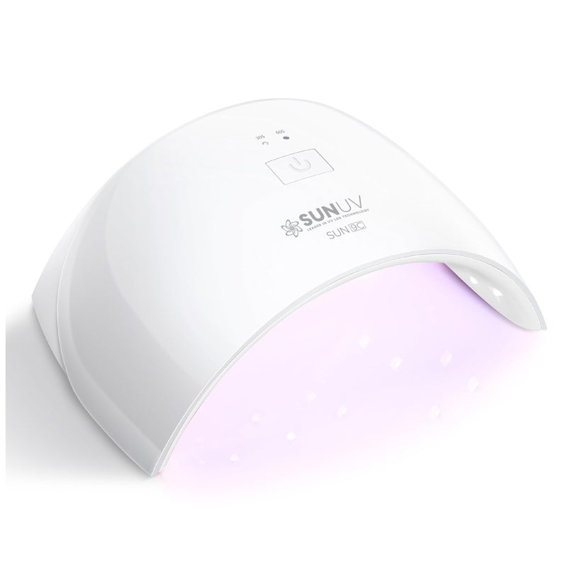 SUNUV LED UV Light for Nails, UV Dryer for Gel Polish Nail Lamp with Sensor 2 Timers SUN9C White Gift for Women Girls - Image 1