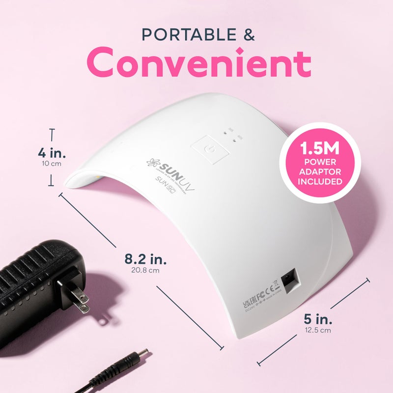 SUNUV LED UV Light for Nails, UV Dryer for Gel Polish Nail Lamp with Sensor 2 Timers SUN9C White Gift for Women Girls - Image 3