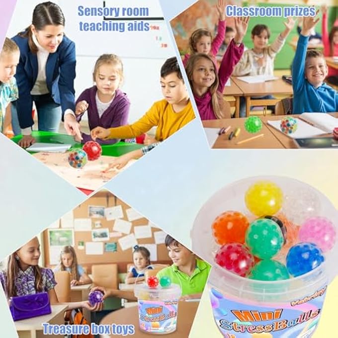 Vabrloy Pack of 18 Mini Stress Balls - Image 3
