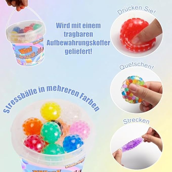 Vabrloy Pack of 18 Mini Stress Balls - Image 2