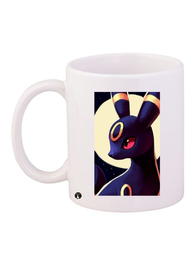 RYN Cartoon Printed Coffee Mug White/Blue/Yellow 11ounce