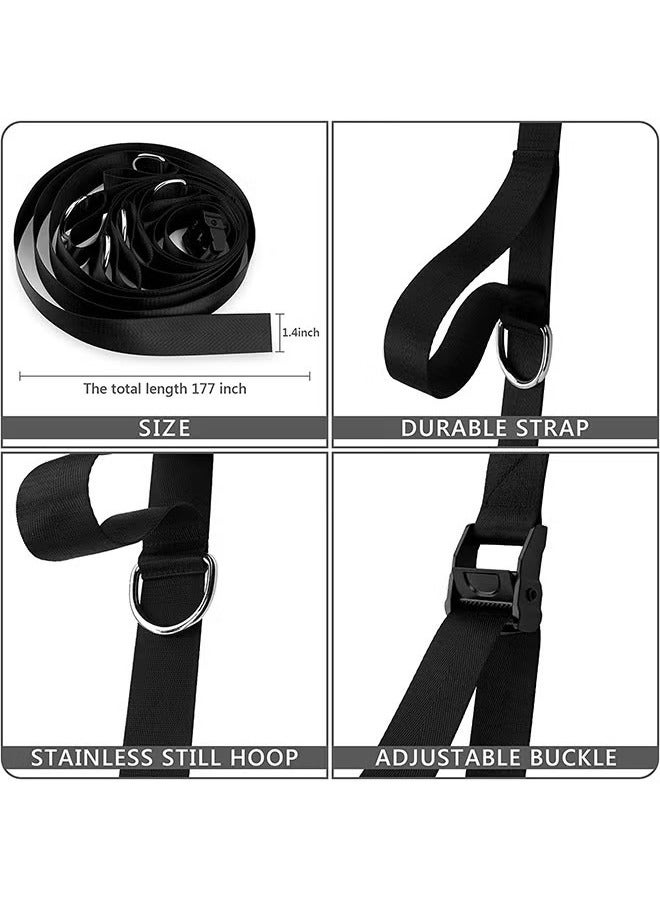 Bukela Upgraded Door Anchor Strap for Resistance Bands Workout Resistance Band Door Anchor Portable Easy Assemble Secure Multi Point Anchor Gym for Home Fitness(Bands Not Included) - Image 5