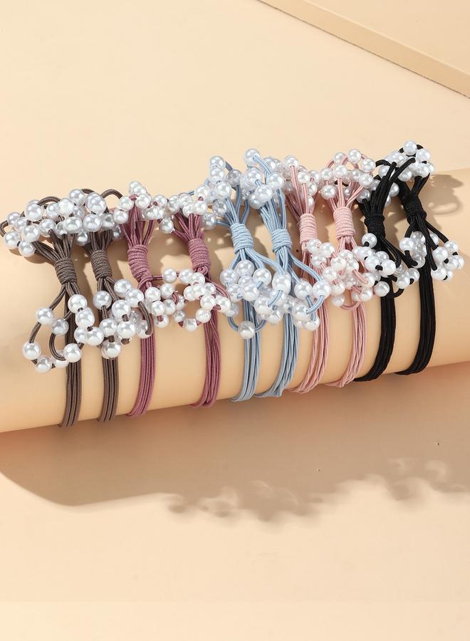 Take Two Set of 10 - Faux Pearl Hair Tie - Image 3