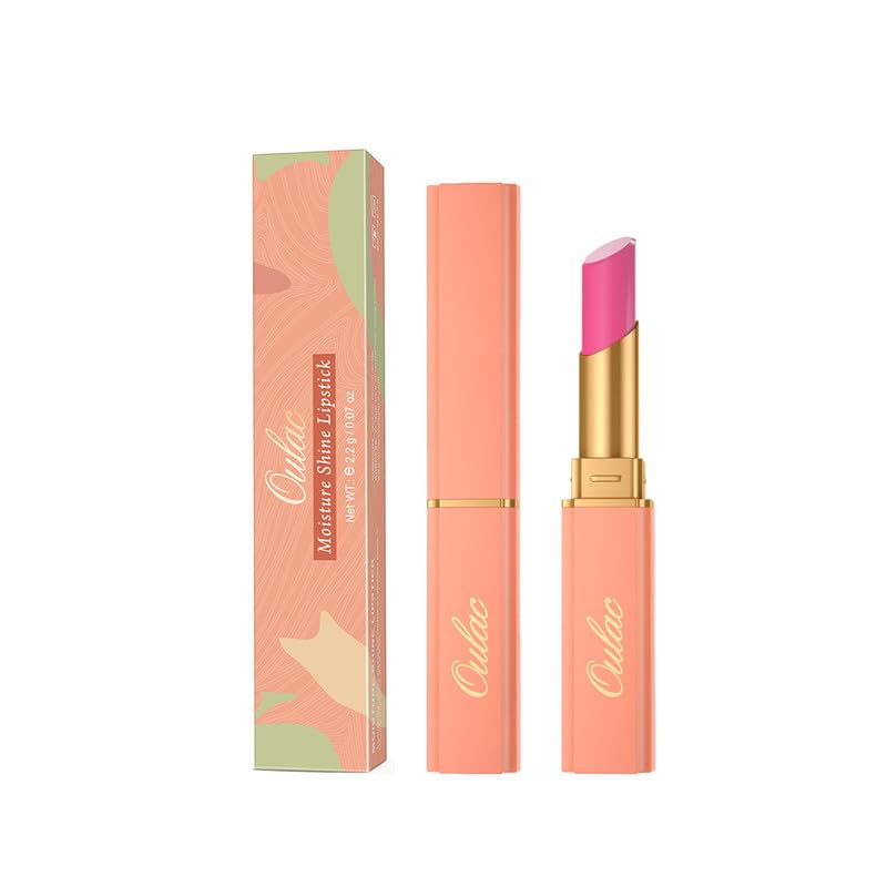 OULAC Mauve Pink Lip Color with Silver Blue Shimmer 90 Moisture 1 Hour Water Resistant Lipstick - Image 3
