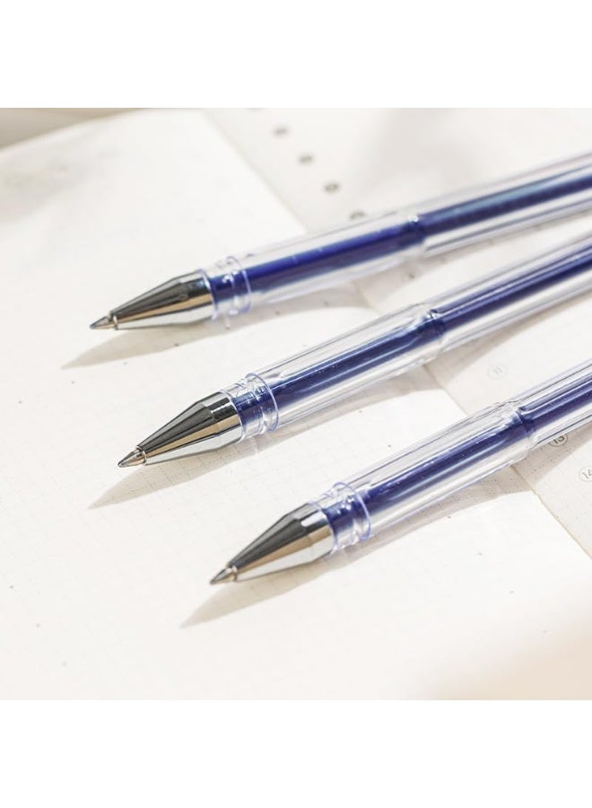 Deli EG82-BL Gel Pen 12-Piece Set, 0.7 mm Tip Size, Blue - Image 3