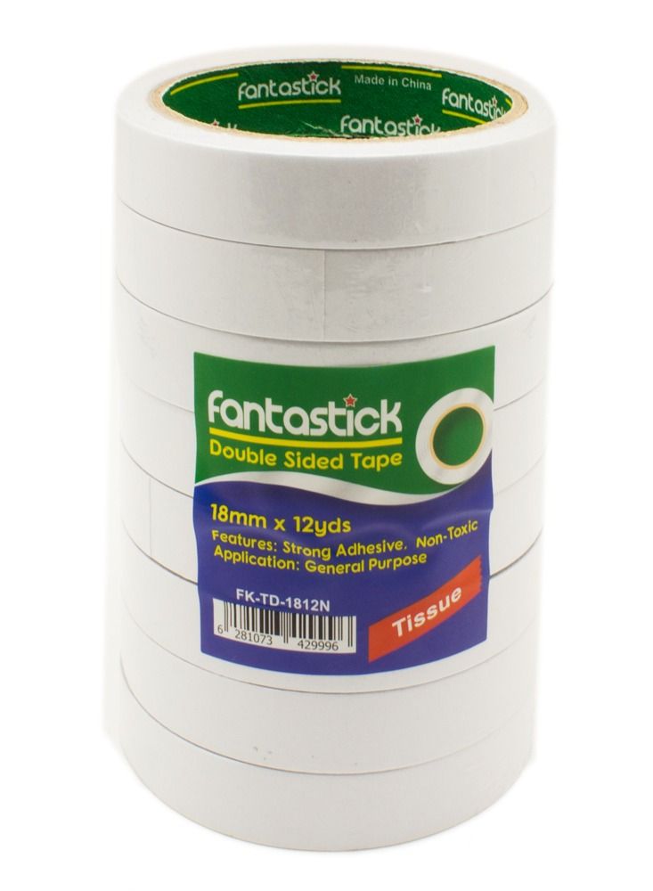 Fantastick شريط لاصق مزدوج الجوانب 8 قطع بعرض 18 مم - Image 1