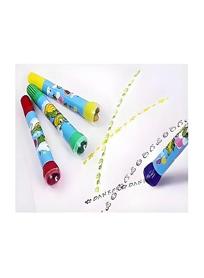 KRySt 2-in-1 Roller Stamp Marker Set for Kids – Multicolour Art and Craft Set of 6, Creative School Supplies for Drawing, Decoration, and Fun Activities - Image 5