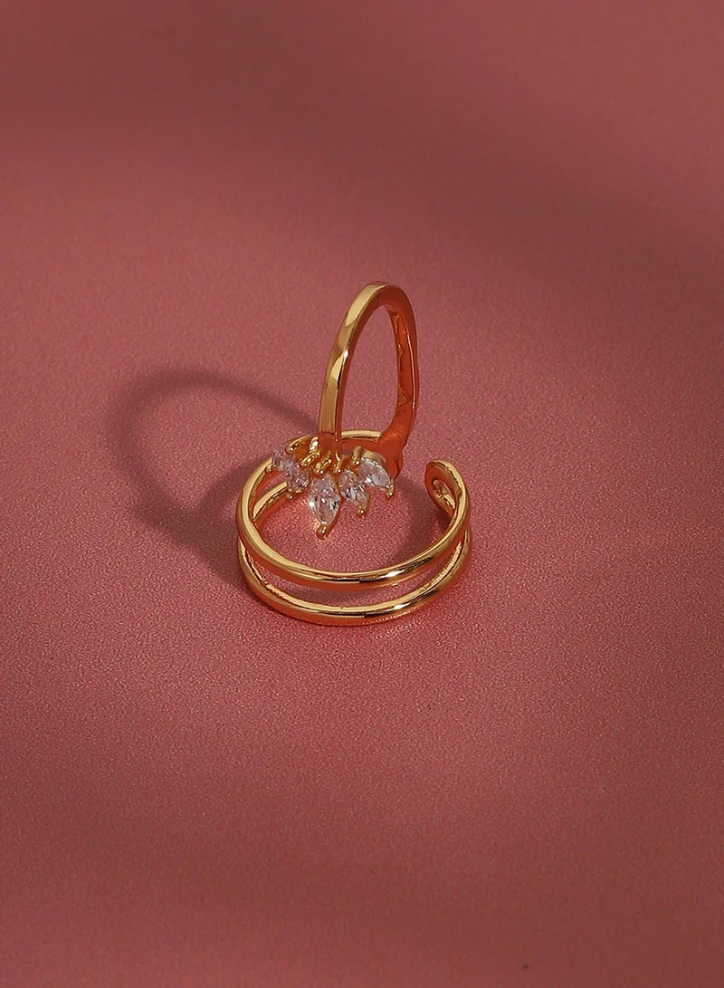 SOHI Dazzling Adornment Artificial Ring Jewellery