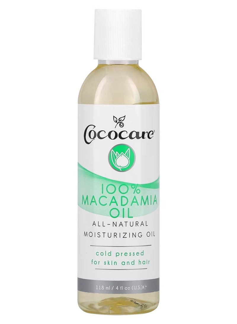 كوكوكير Cococare، زيت المكاديميا 100٪ ، 4 أونصة سائلة (118 مل)