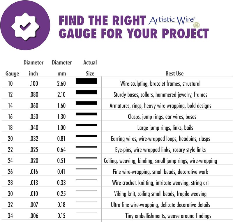 Artistic Wire 20 Gauge Tarnish Resistant Brass Craft Jewelry Wrapping Wire - Gold Color, 6 yd - Image 3