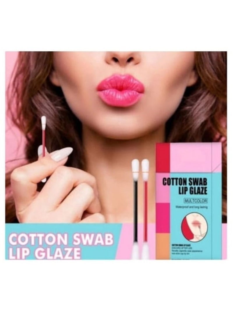 Generic - 20 Pcs Non-Stick Cotton Swab Tattoo Lipstick Nude - Image 1