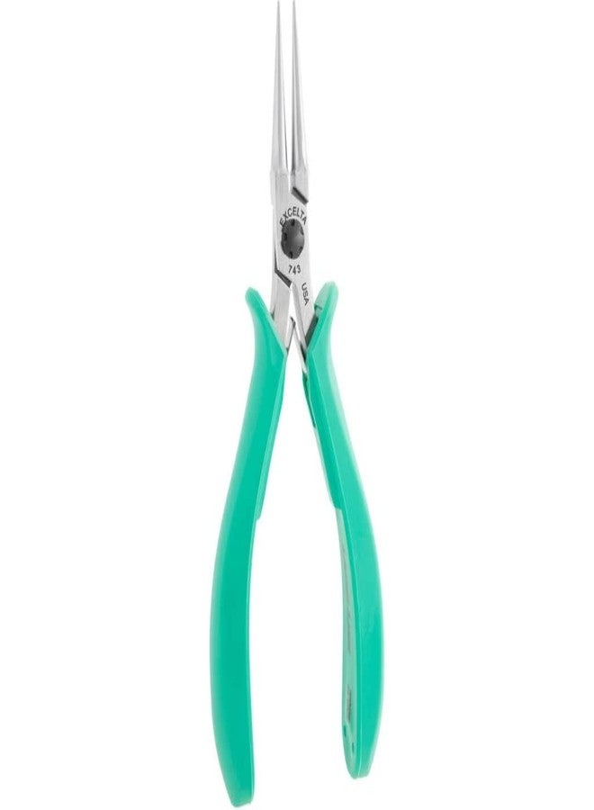 Excelta - 743 - Pliers - Medium - Round Nose - Five Star - Carbon Steel, 0.25" Height, 0.42" Wide, 5" Length - Image 1