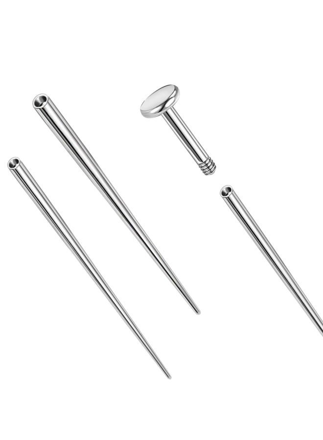 PunkTracker 14g/16g/18g ASTM F136 Titanium Piercing Taper Insertion Pin for Internal Thread Tragus/Helix/Lip/Nose/Helix/Piercing Jewelry Cartilage Earrings Labret Nose Studs Stretcher Assistant Tool - Image 1