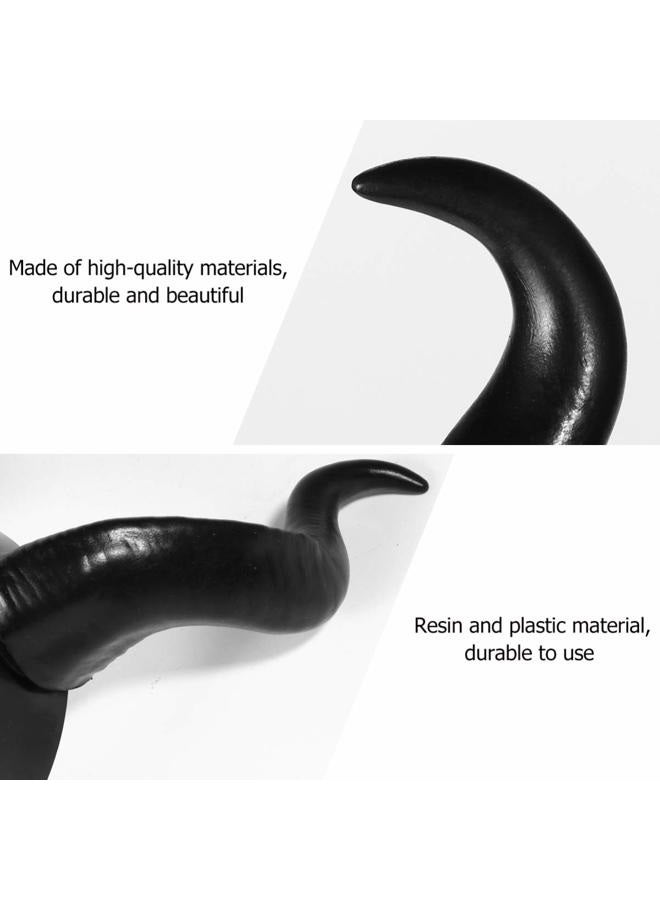 Leorx Devil Horns Headband Black Cosplay Horn Hair Hoop Halloween Dress Up Party Hair Accessories Hairdress - Image 2