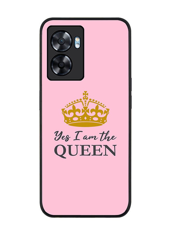 Stylizedd Rugged Black edge case for Oppo A57 Slim fit Soft Case Flexible Rubber Edges Anti Drop TPU Gel Thin Cover - Yes I'm the Queen  - Image 1