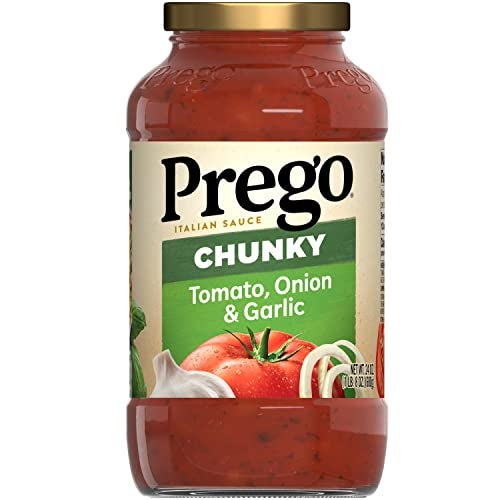 Prego Chunky Tomato with Garlic and Onion Pasta Sauce, 24 Oz Jar - Image 1