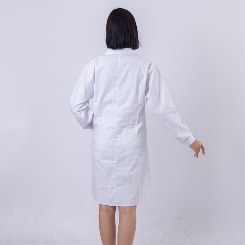 Work Clothes White Gown Men'S Long-Sleeved Doctor Clothes Doctor Nurse Short-Sleeved Thin Summer Medical Student Laboratory Experiment Clothes - Image 5