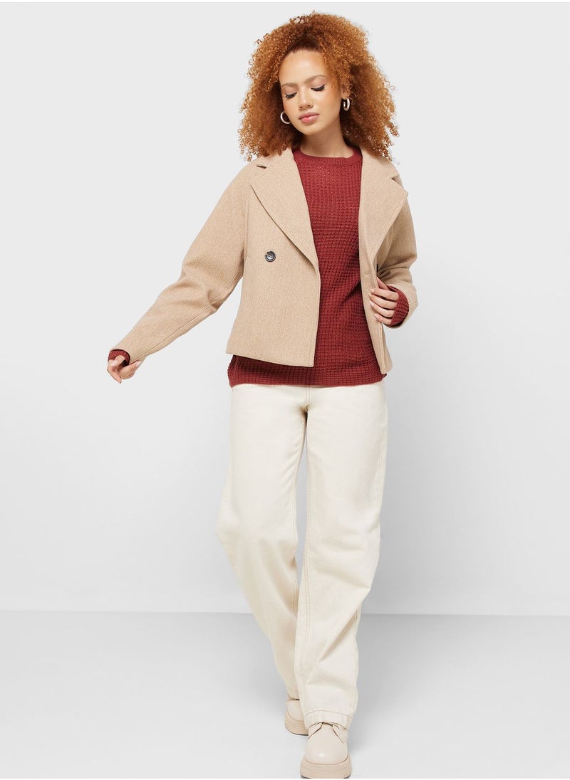 Jacqueline de Yong - Button Detail Jacket - Image 1