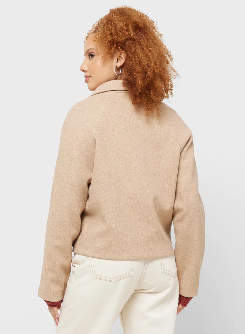 Jacqueline de Yong Button Detail Jacket