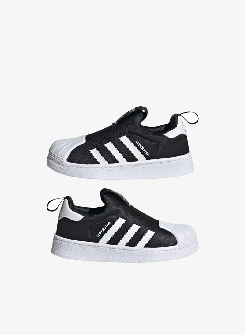 Adidas Originals CBLACK/FTWWHT/GOLDMT SUPERSTAR 360 C Black Originals Kids Shoes  | Best Price UAE