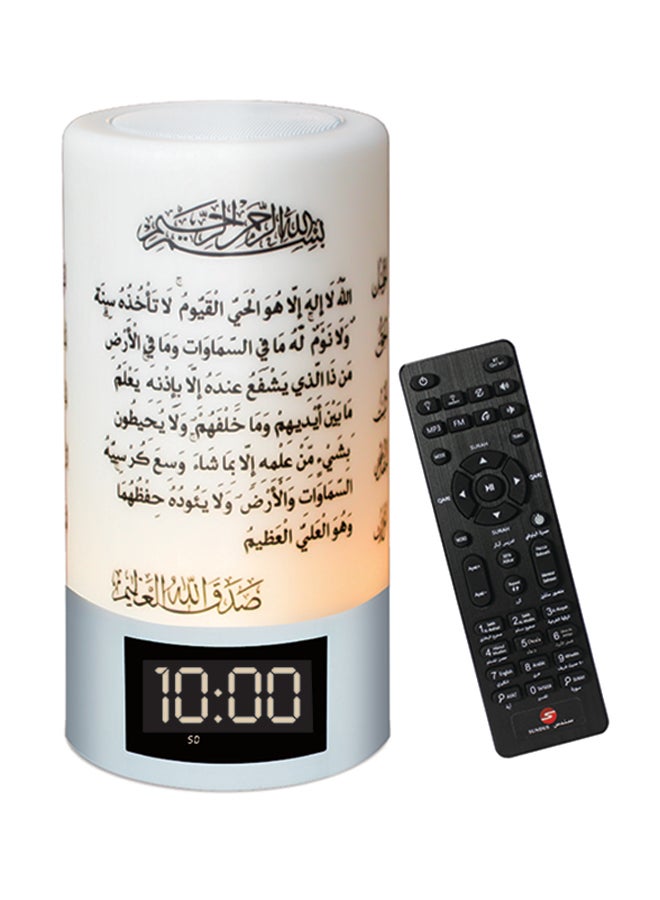 سندس سماعة بلوتوث لتشغيل التلاوات القرآنية مع جهاز تحكم عن بُعد أبيض/ أسود - Image 2