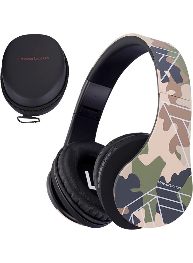 PowerLocus Kids Headphones Over-Ear, Bluetooth Wireless Headphones for Kids,with Microphone, Safe 85DB Volume Limited, Foldable with Carry Case, Audio Cable, Micro SD mode for Online Classes,PC,Phones - Image 1