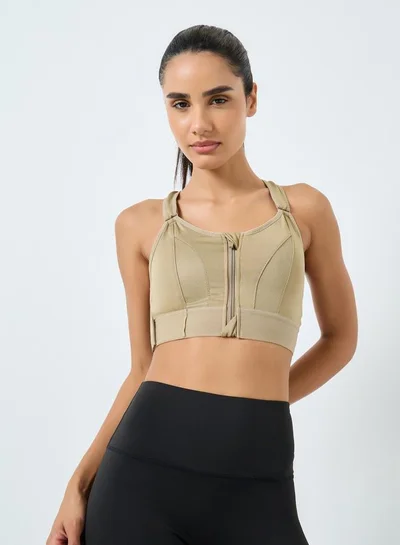 ستايلي اكتيف صدرية رياضية بتفاصيل سحاب