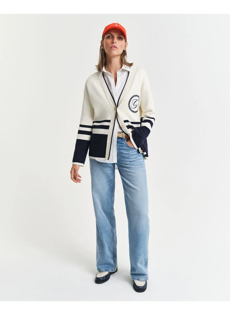GANT Gant Varsity V-Neck Cardigan