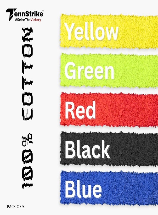 Tennstrike Towel Grip for Badminton | High Moisture & Sweat Absorption | Cushioned Feel with Firm Hold | Anti-Slip Towel Overgrip | Multiple Colors | Pro Player Choice - Image 3