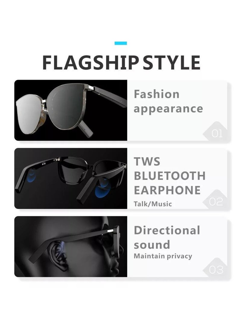 Generic Wireless TWS Bluetooth Smart Audio Sunglasses, Open Ear Headphones , IP67 Waterproof, UV400 Anti-Blue Ray , Built-in Microphone & Call Answering  - Image 4