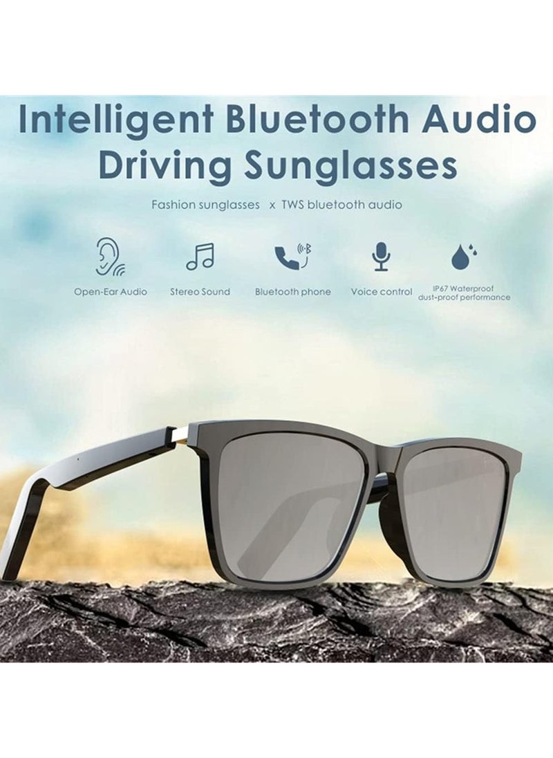 Generic Wireless TWS Bluetooth Smart Audio Sunglasses, Open Ear Headphones , IP67 Waterproof, UV400 Anti-Blue Ray , Built-in Microphone & Call Answering  - Image 1