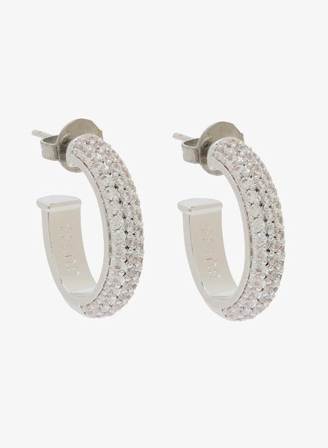 Essenza Pave Hoop Earrings